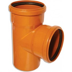 Канализационный тройник АТЛАС ПЛАСТ SPNCT90160160 - фото 16750547