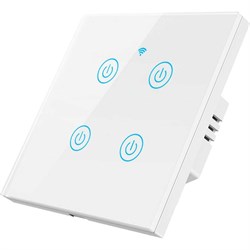 Умный четырехкнопочный сенсорный выключатель Roximo SWSEN01-4W - фото 16751408
