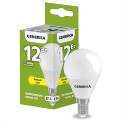 Светодиодная лампа Generica LL-G45-12-230-30-E14-G - фото 16762203