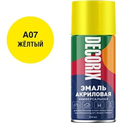 Универсальная аэрозольная акриловая эмаль Decorix 0110-07 DX - фото 16766728