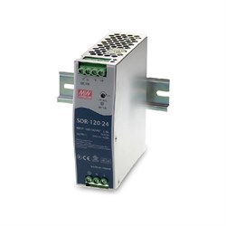 Источник питания Mean Well SDR-120-24 - фото 16766883