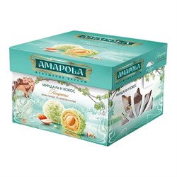 Конфеты глазированные AMAPOLA "Миндаль и Кокос" вафельные 100 г - фото 16776510