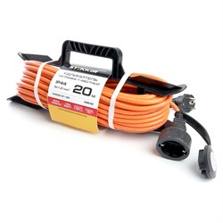 Одноместный удлинитель-шнур Stekker HM05-01-20 Home - фото 16778325