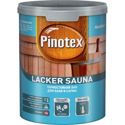 Термостойкий лак для внутренних и наружных работ Pinotex LACKER SAUNA 20 - фото 16778932