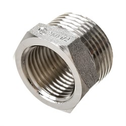 Резьбовая латунная футорка DOUBLE-LIN LL6033 (1"1/4x1") - фото 16778958