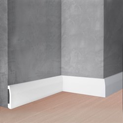 Ударопрочный влагостойкий напольный плинтус под покраску Stenopol УПАК C7125 - фото 16780938