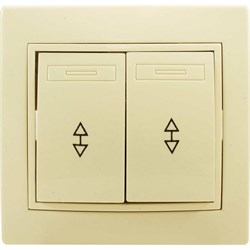 Проходной двухклавишный выключатель Jilion 9533141 - фото 16785593