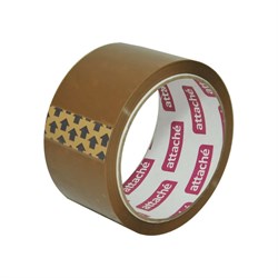 Упаковочная клейкая лента ATTACHE 50 мм x 50 м, 40 мкм, коричневая - фото 16786841