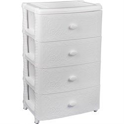 Комод ЗПИ "Альтернатива" Флоран 4-х секцион. широкий белый - фото 16790309