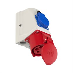 Настенная комбинированная розетка PCE 9215-6 - фото 16790830