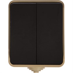 Двухклавишный выключатель Smartbuy Сатурн - фото 16790897