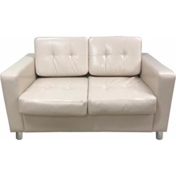 Двухместный диван Мягкий Офис кремовый - фото 16793388