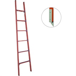 Стеклопластиковая приставная диэлектрическая лестница Антиток ЛСПД-2.5 Евро Мг - фото 16794472