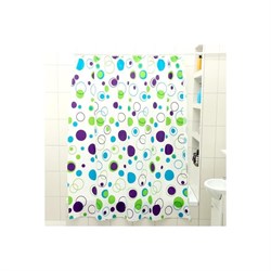 Штора для ванной Доляна Круги - фото 16795008