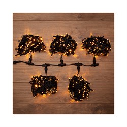 Гирлянда Neon-Night Клип лайт 24В, 5 нитей по 20 м, 665LED желтые - фото 16796127