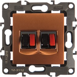 Двойная розетка аудио ЭРА 12-3112-14 - фото 16798182