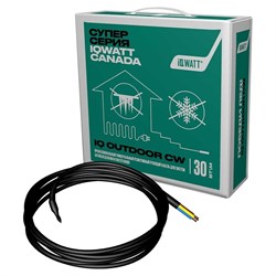 Профессиональный универсальный резистивный греющий кабель для систем антиобледенения и снеготаяния IQWATT IQ OUTDOOR CW - фото 16800326