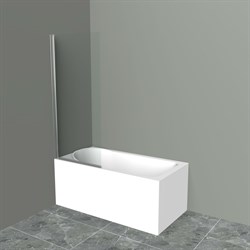Душевая шторка на ванну BelBagno UNO-V-1-90/150-C-Cr - фото 16800592