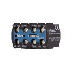 Блок-контакт для миниконтакторов iskra ND4M-31 - фото 16800824