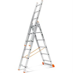 Трехсекционная лестница Эйфель Гранит 3х6 - фото 16803745