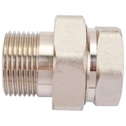 Резьбовой латунный прямой сгон американка DOUBLE-LIN LL6035 (3/4") - фото 16804203