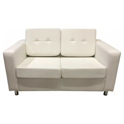 Двухместный диван Мягкий Офис кремовый - фото 16805818