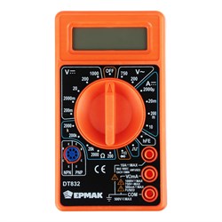 Мультиметр цифровой ЕРМАК DT-832 - фото 16807461