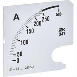 Сменная шкала к амперметру IEK э47 - фото 16809461