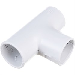 Соединительный тройник для трубы 25 мм EKF Plast tr-t-25w-r - фото 16814007