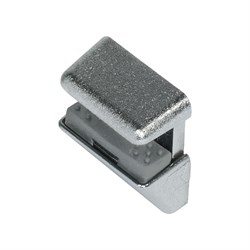 Никелированный полкодержатель для стеклянных полок Hafele 282.13.600 - фото 16814247