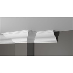 Ударопрочный влагостойкий потолочный карниз под покраску Decor-Dizayn DD504 - фото 16815644