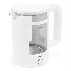 Стеклянный электрический чайник Atlanta ATH-2474 white - фото 16817417