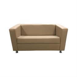 Двухместный диван Мягкий Офис бежевый - фото 16818341