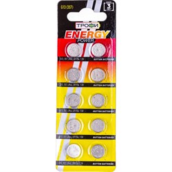 Батарейка Трофи G13 357 LR1154 LR44 - фото 16819321