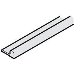 Нижний алюминиевый ходовой профиль Hafele Slido F-Line15 55A - фото 16819728