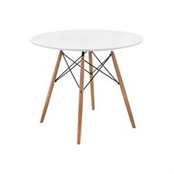 Деревянный стол Woodville Table 80 white / wood - фото 16821968