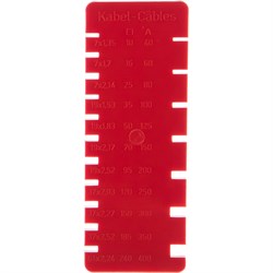 Шкала для определения размера кабеля CIMCO 14 0120 - фото 16823171