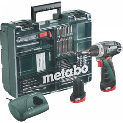 Аккумуляторный винтоверт Metabo PowerMaxx BS Basic Set 600080880 - фото 16824873