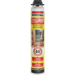 Пистолетная пена SOUDAL соудал Желтая 65 12 - фото 16825594