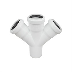 Одноплоскостная крестовина для бесшумной канализации ПОЛИТЭК 130135545 - фото 16828574