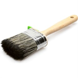 Овальная кисть для дисперсионных, латексных, фасадных красок, натуральная щетина, 80мм Лазурный берег КО-65 С7 - фото 16831744