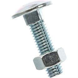 Оцинкованный болт Европартнер M8х30 DIN603 2 шт. - фото 16832601