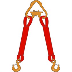 Двухветвевой текстильный строп ТамбовТехСнаб 7930130714542 - фото 16836183