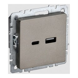 Розетка usb IEK Brite - фото 16837699