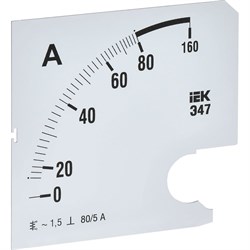 Сменная шкала к амперметру IEK э47 - фото 16838223