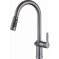 Смеситель для кухни ESKO Gun Metal - фото 16839244