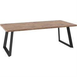 Стол mebwill Гранд 230, Дуб Веллингтон/Черный - фото 16841456