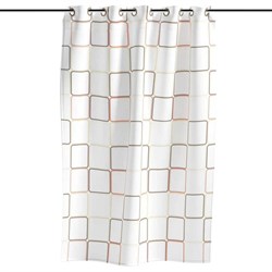 Занавеска для ванной комнаты MY SPACE Quadro (12 люверсов) 180x240 PEVA - фото 16842975