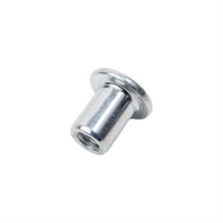 Оцинкованная плоская мебельная декоративная гайка ЦКИ М6х12х15 100 шт. - фото 16846792