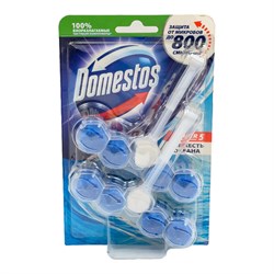 Блок для очищения унитаза Domestos POWER 5 ДУО - фото 16847031